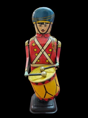 1950's Vintage Tin Toy No. 27 Drum Major, Wolverine Supply, Pittsburgh PA, 14"H
