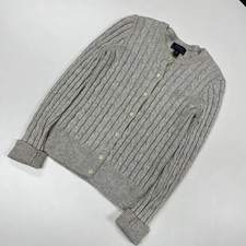 Ralph Lauren Polo Kids 8-10T Gray Gold Thread Cardigan