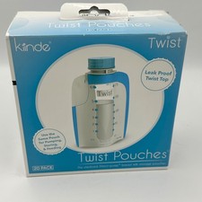Kiinde Twist Pouches Kids 20 Pack Blue Breast Milk Storage Bags Leak Proof 6oz