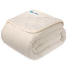 PetAmi Waterproof Dog  Cat Blanket - Pee Proof, Small 24x32 , Beige