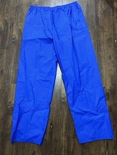 Columbia Men s Rain Pants Sz XL Blue PVC Waterproof Boating Fishing