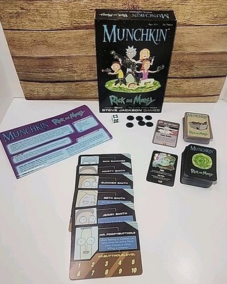 Munchkin: Rick and Morty Card Game Steve Jackson Games 100% Complete