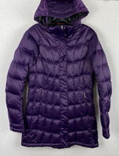 Spyder Womans Winter Quilted Jacket Purple Sz MED Style 3628 Removable Hood
