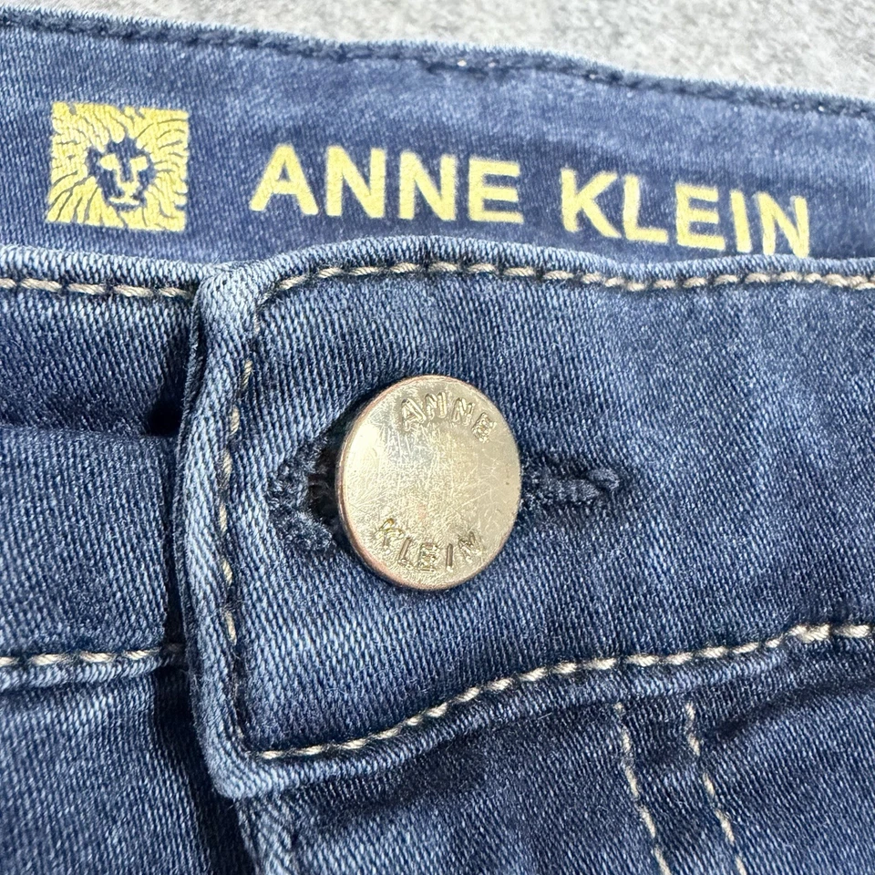 Anne Klein Skinny Ankle Jeans Women's Size 14 (Actual Fits W33xL27.5) Blue Denim - Image 3 of 4