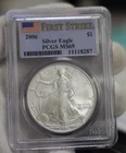 2006 US Silver Eagle $1 PCGS MS69 First Strike