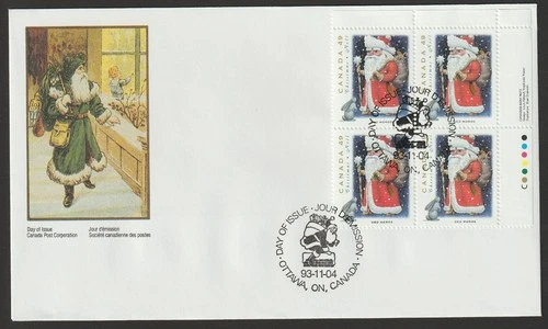 Canada #1500, Christmas Personages, UR PB, Official First Day Cover, FDC 1993