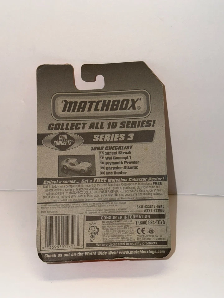 Matchbox VW Concept 1 Orange Beetle Bug Nuevo Foto 2 de 4