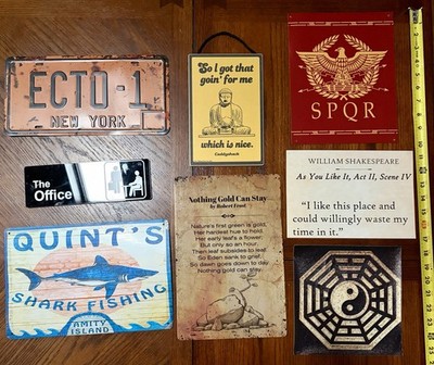 Fun Decor Sign Collection Vintage Style Wall Art