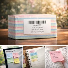 Sticky Notes 3x3" 800 Sheets 16 Pads Assorted Color Memo School Office