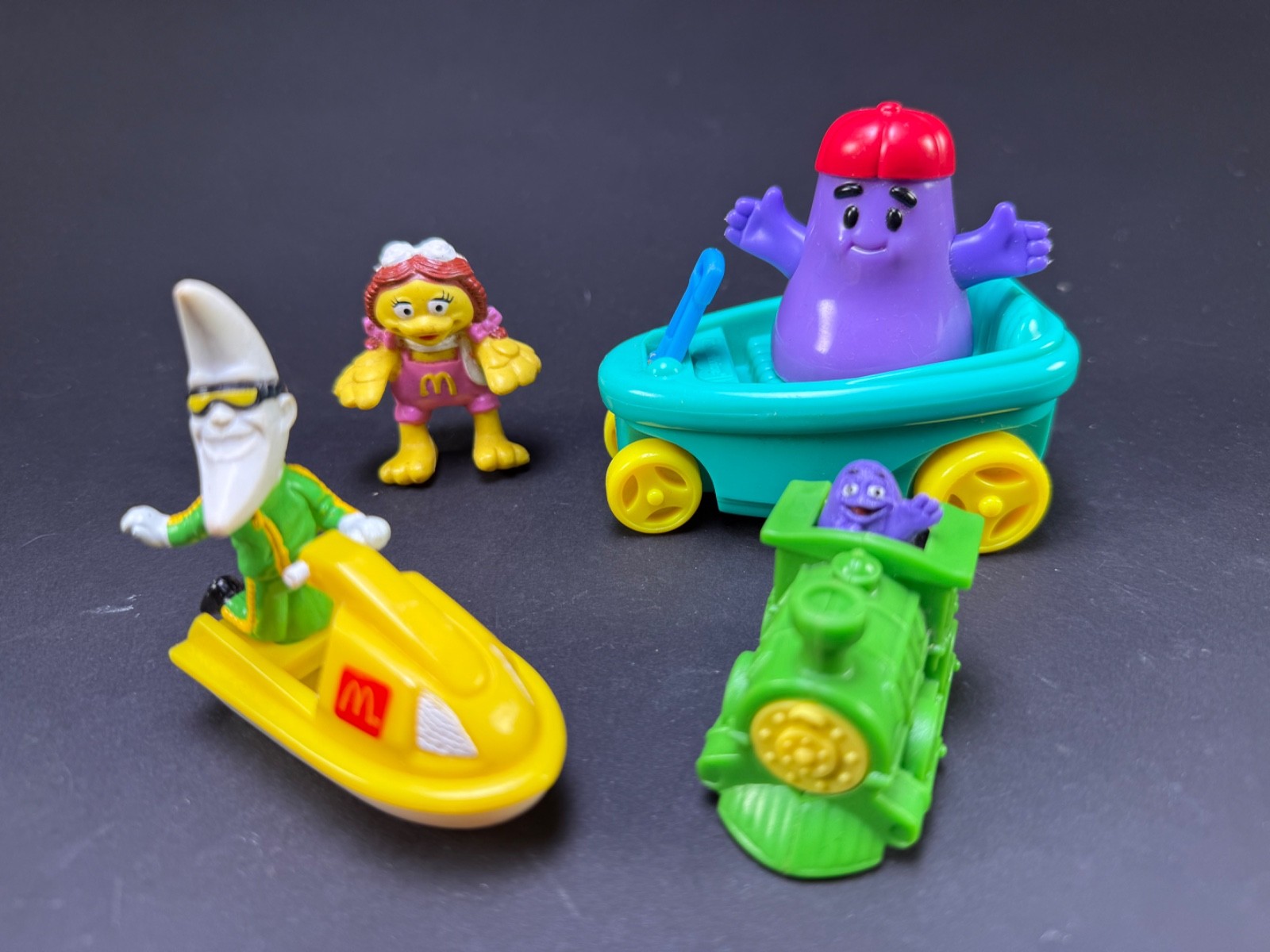 Vintage Lot of 4 McDonalds Happy Meal Toys - Mac Tonight, Birdie, Grimace
