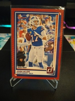 2025 Panini Donruss - Josh Allen #91 Press Proof Red