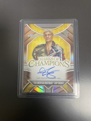 2025 Topps Chrome WWE - Marks of Champions Autographs Cody Rhodes 