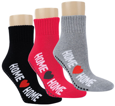 3 Paar Anti Rutsch Socken Damen ABS Socken Stoppersocken Baumwolle