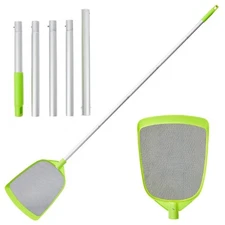 Pool Skimmer Net- Total Length 72 inches Rake with Pole,Accessories for Clean...
