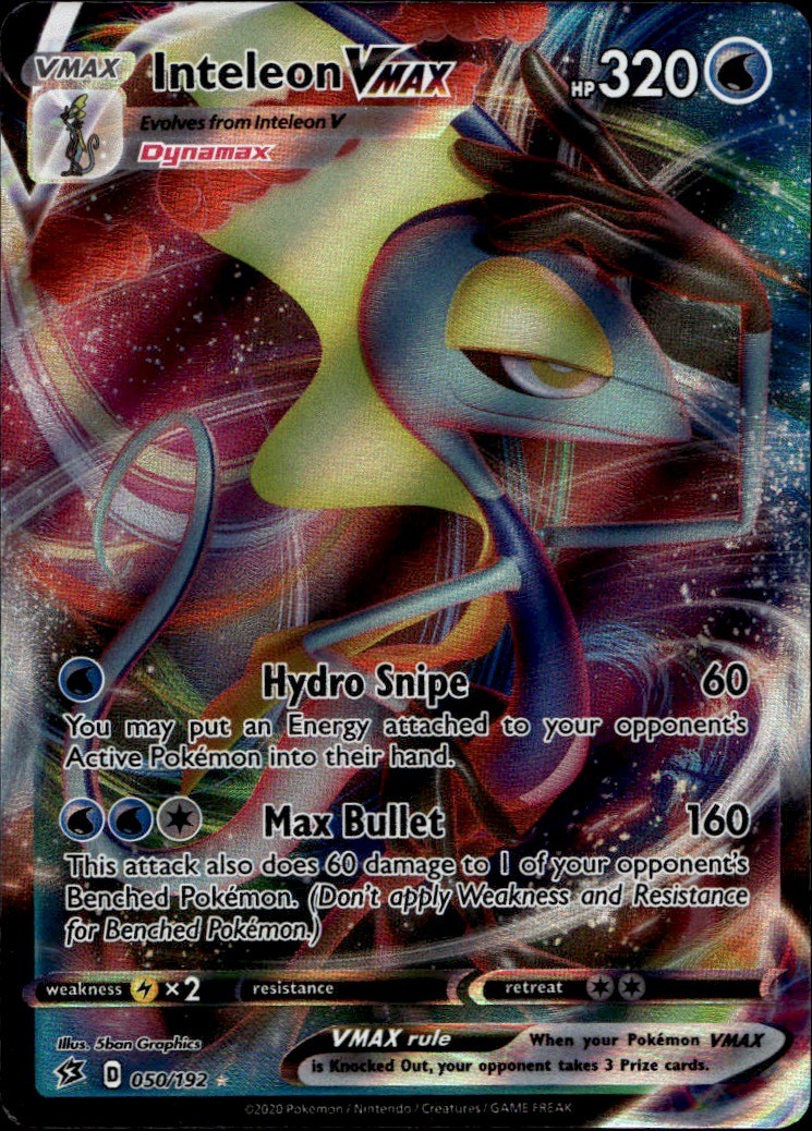 Inteleon VMAX Ultra Rare SWSH02: Rebel Clash 050/192 Near Mint