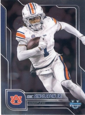 2025 Bowman U Chrome University NO.186 Eric Singleton Jr., Auburn