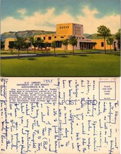 Library University of New Mexico Albuquerque Pueblo Style Postcard