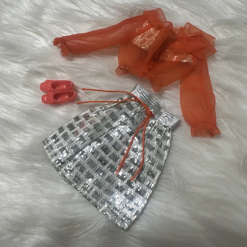 Barbie Fun Shine #3480 1972 vintage falda superior zapatos sin muñeca Foto 3 de 4