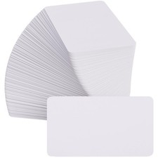 MaxGear 3.5 x 2 Blank Business Cards 100Pcs 3.5" x 2", white