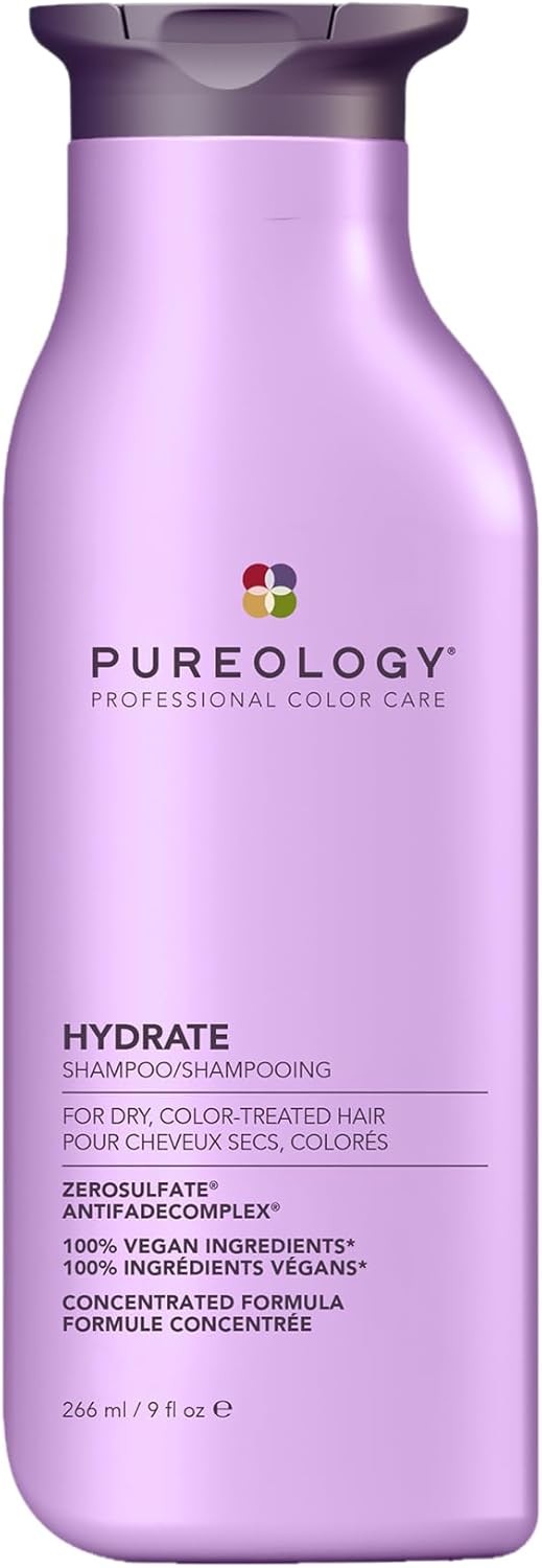Pureology Hydrate, Moisturising Shampoo, For Medium to Thick Dry, Colour Treate