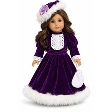 Victorian Purple Velvet Outfit 18