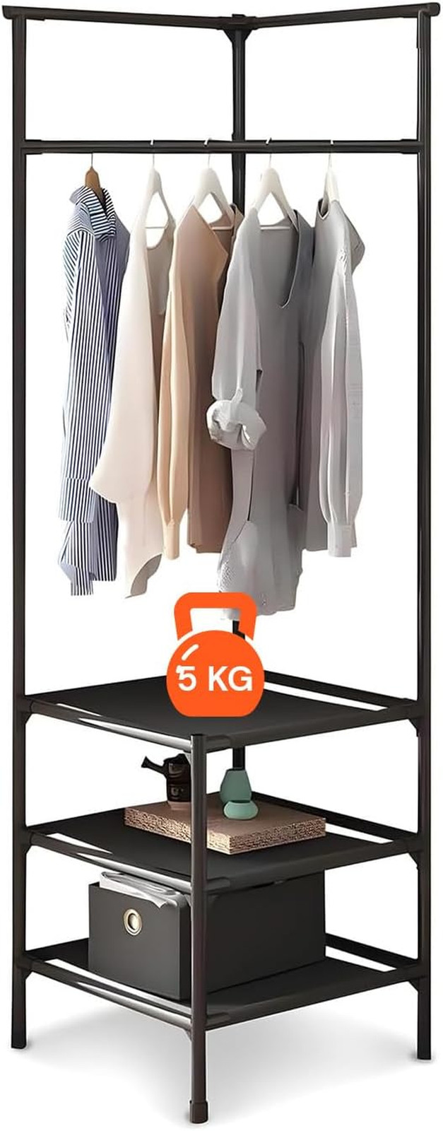Offerta Appendiabiti Angolare Salvaspazio - 180x45x45 con 3 Ripiani