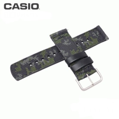 CASIO PRO TREK Genuine Khaki Camouflag Watch Band 10552480 for PRG-650YB PRG-650