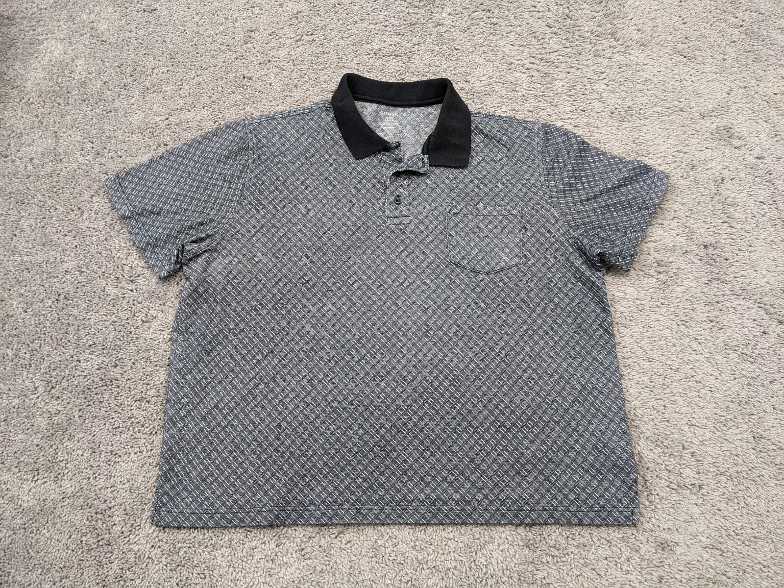George Women's XL 46-48 Gray Short Sleeve Polo Shirt-image