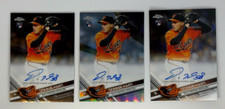 DONNIE HART AUTO LOT OF 3 2017 TOPPS CHROME REFRACTOR 396/499 2 BASE ORIOLES