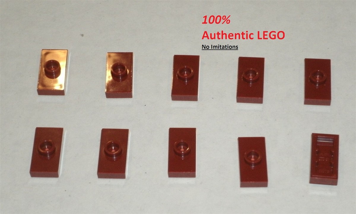 LEGO NEW 1x2 Dark Red Plate 1 Stud (10x) 6092597 Brick 15573 | eBay