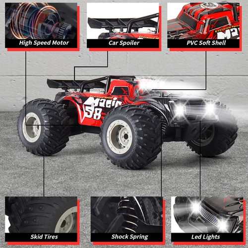 1:18 RC Off-road Car Racing Monster Truck Cars Remote Control Car Drift Childu7 - Picture 7 of 10
