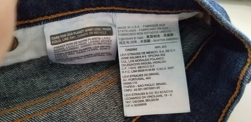 LEVI STRAUSS PREMIUM Men Tapered US White Oak Cone Selvedg Denim Jean 27x29 Blue - Picture 5 of 7