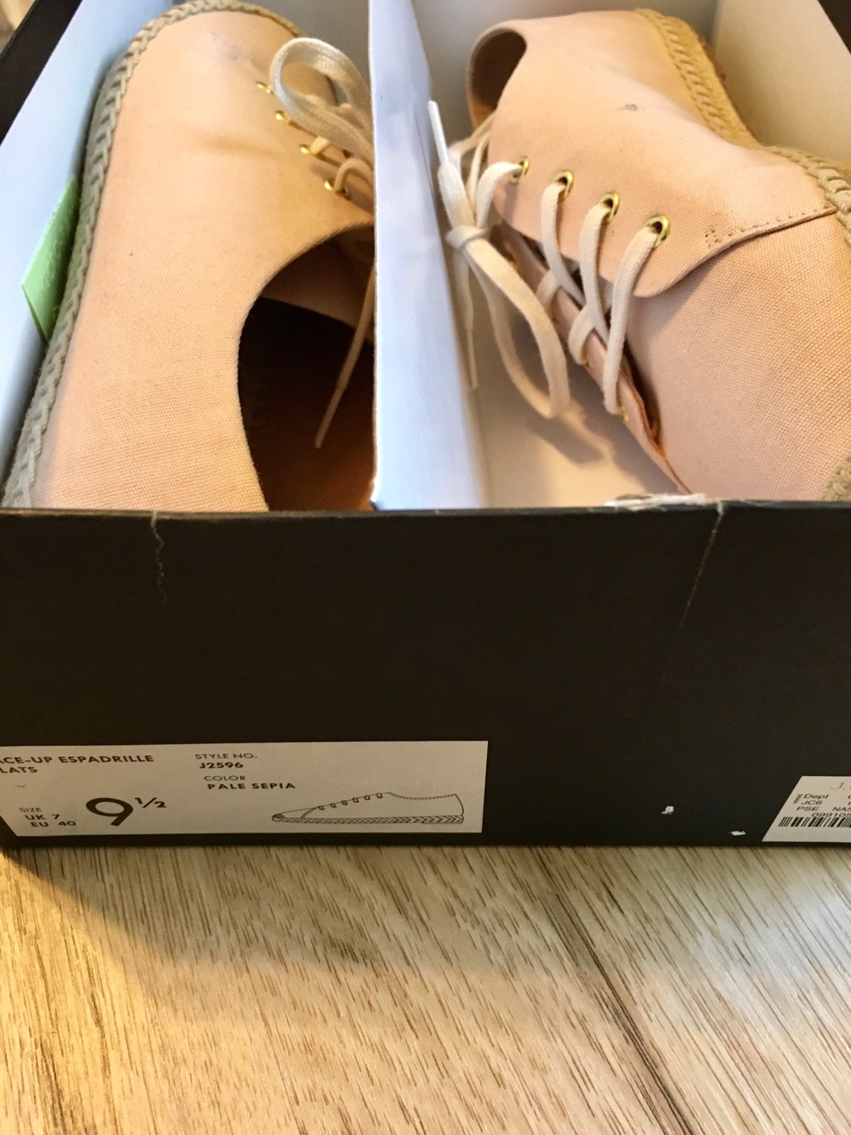 Nuevo En Caja en Jcrew Alpargatas con Cordones en Caja Talla 9.5 Rubor neutral al por menor 98 0bf5f5 Nuevo En Caja en Jcrew Alpargatas con Cordones en Caja Talla 9.5 Rubor neutral al por menor 98 0bf5f5