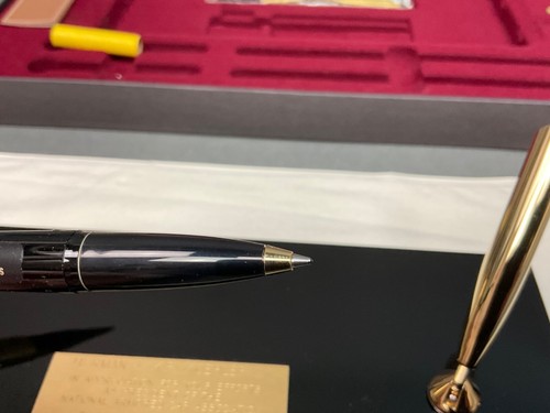 Sheaffer White Dot Jet Crystal J15 Fountain Pen Desk Pen Set Vintage NOS w/Box - 第 5/8 張圖片