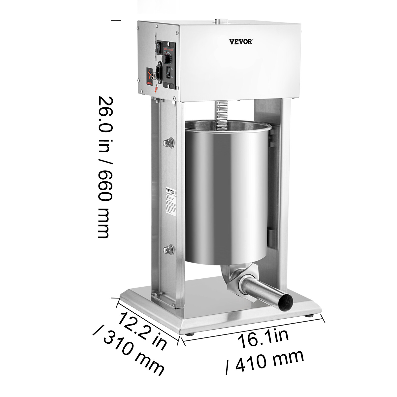 VEVOR Commercial Electric Sausage Stuffer 10L Sausage Maker Stainless