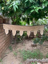 Indian Vintage Textile Art Embroidered Door Topper Valance Decoration Toran Arch