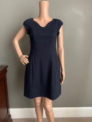 bassike v neck jersey slip dress Bassike Contrast V-Neck Slip Dress in Washed Navy / Black – Frolic Girls main image 0