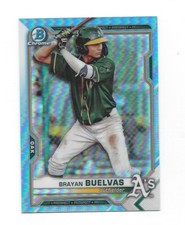 2021 Bowman Draft Chrome Base blue Refractor #BDC-39 Brayan Buelvas S365