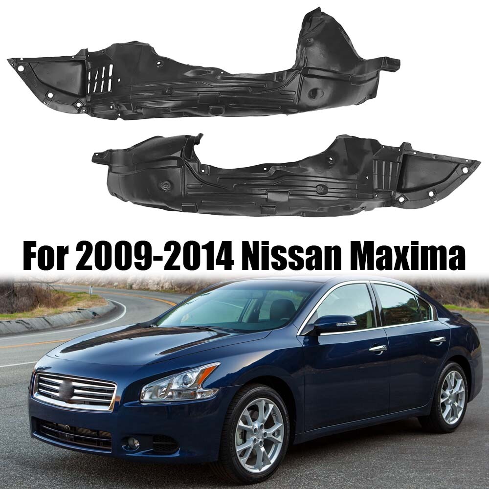 Front Inner Fender Liner Set For 2009-2014 Nissan Maxima NI1248119 NI1249119