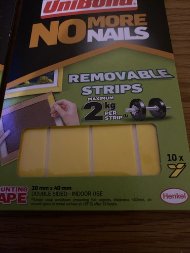 UniBond 1507604 Double Sided Sticky Tape - Pack of 10 - Picture 2 of 5