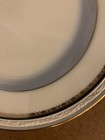 7 New Noritake China Salad Dessert Plates 4062 White Scapes Newburg Gold & Black — photo 3