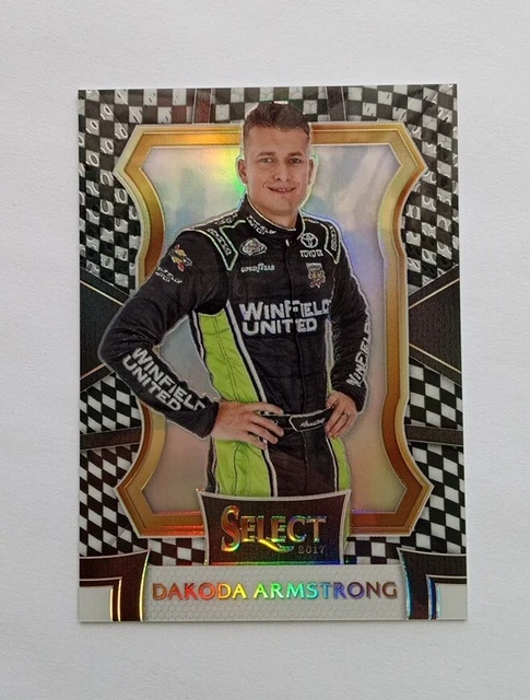 2017 Panini Select Nascar Dakoda Armstrong Grandstand Checkered Flag Prizm 1/1