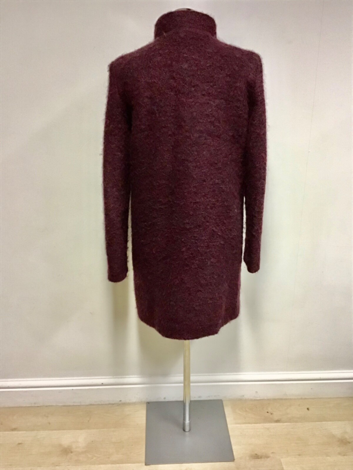 BRORA BURGUNDY WOOL,MOHAIR & ALPACA BLEND COAT SIZE 10 eBay
