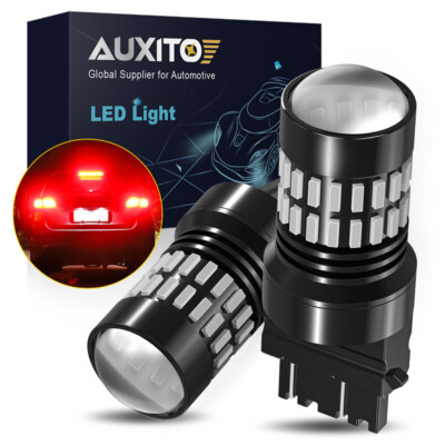 2x Strobe LED Flashing Blinking Brake Light Tail Stop Light Bulb Red 3157 3056
