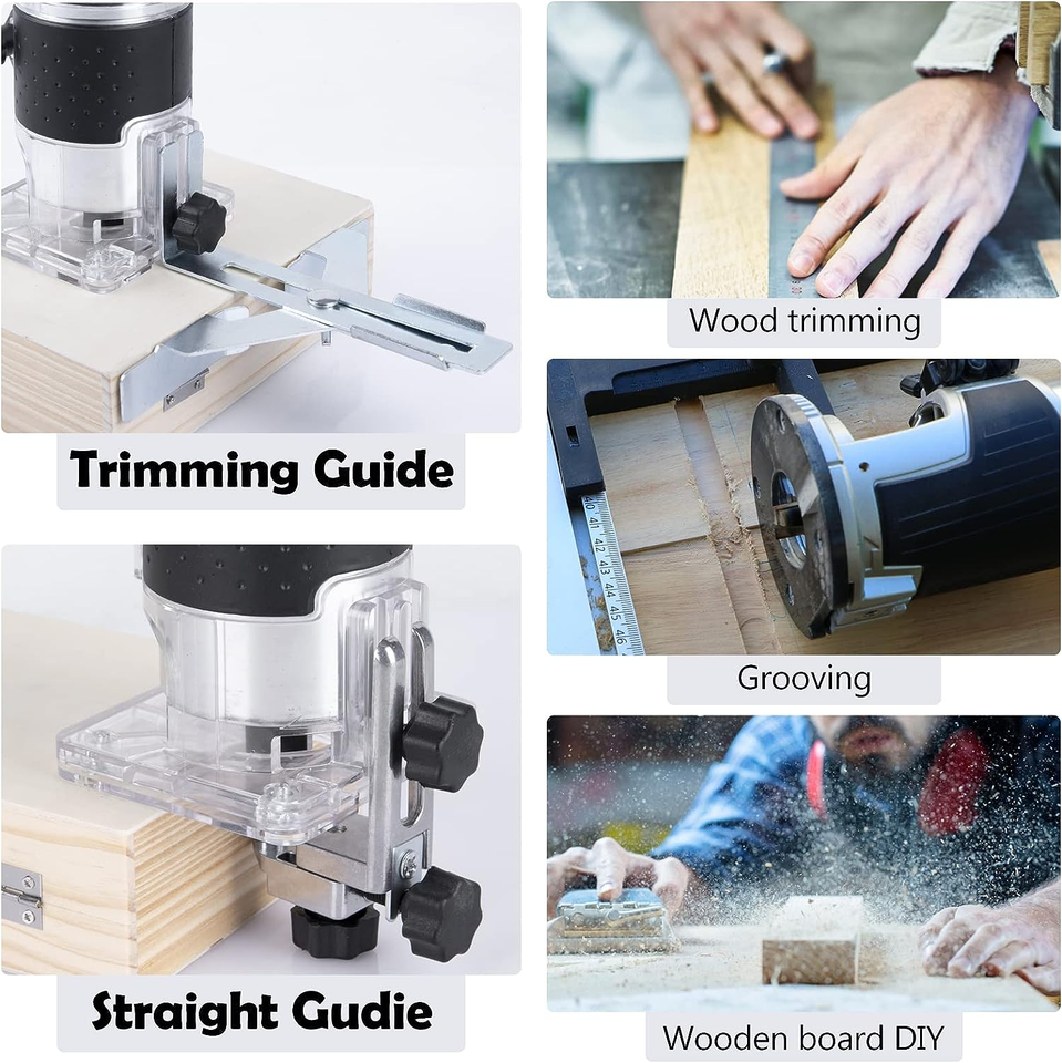 1200W Electric Hand Trimmer Palm Router Woodworking Laminate Wood ...