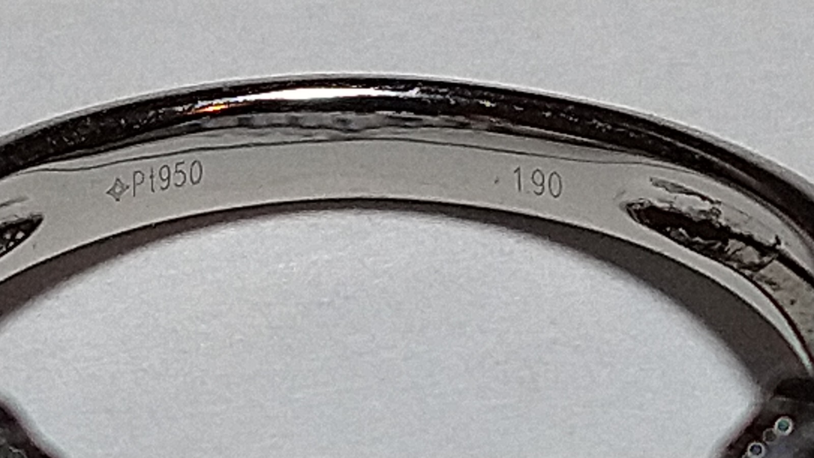 Solid platinum natural tanzanite stacking chevron… - image 9