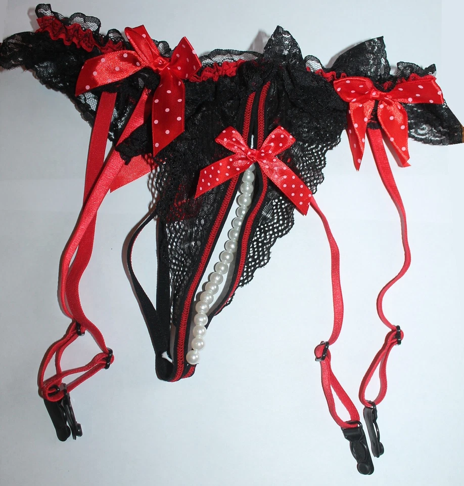 Strapshalter-Slip mit Strümpfen Straps Set sexy UVP 19,95 - Bild 2 von 2