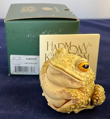 Harmony Kingdom ~ LORD FOXGLOVE ~Toad~UK Made Box Figurine~Signed by Artist~NIB