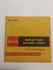 Kodak Wratten Gelatin Filter No. 78AA 3'' 76mm F.Sealed