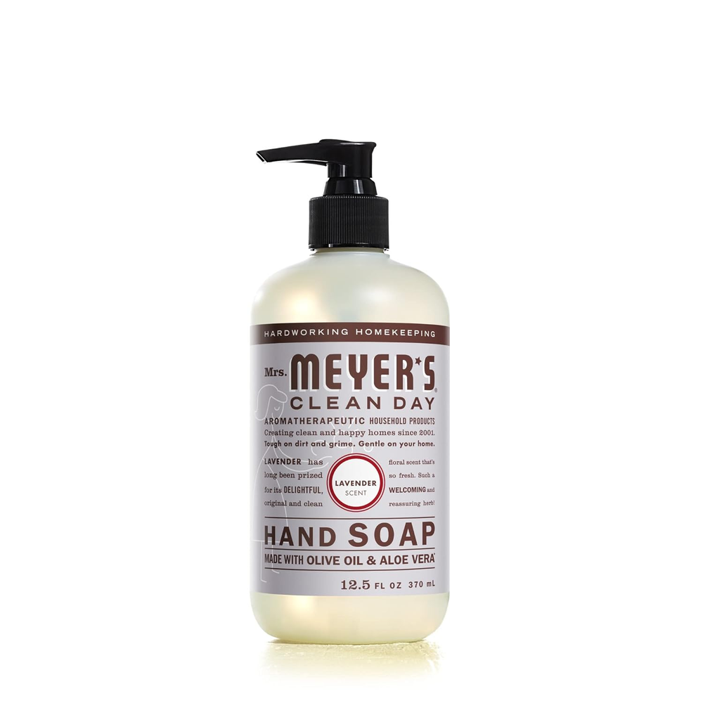 Natural Lavender Hand Soap with Essential Oils, Biodegradable, 12.5 Fl Oz